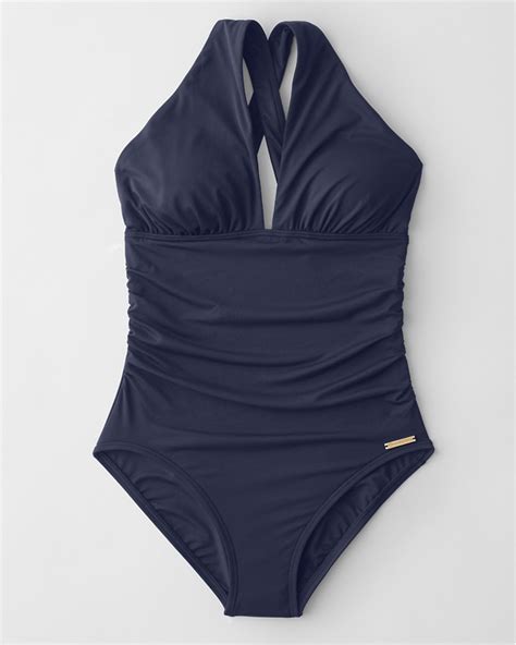 michael kors urban gypsy high neck one piece swimsuit|Michael Kors Urban Gypsy High Neck Shirred Cross Front One .